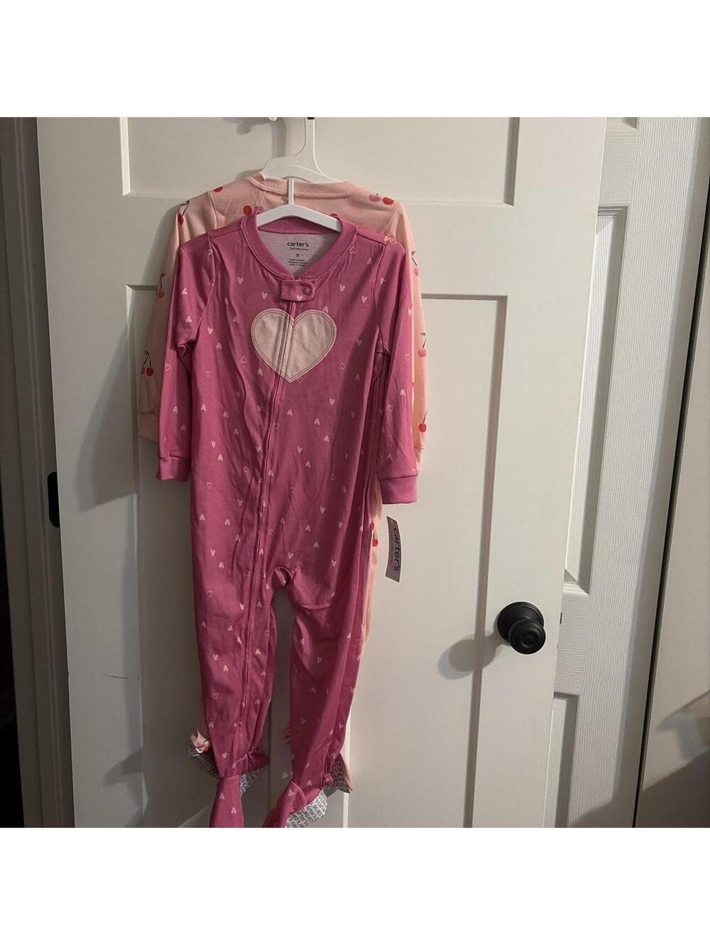 Carter's Kid's Pink Sleepsuits-babygrow
